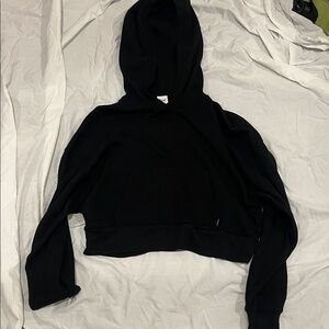 Black TNA Women's Cropped Hoodie